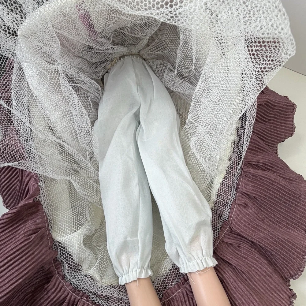 Vintage Style 27” Porcelain Doll Victorian Dress Cottagecore Decor - Picture 13 of 14